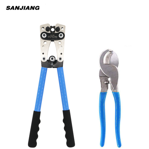 Crimping Tools Kits 6-50mm² AWG 22-10 Tube Terminal Crimper Multitool Battery Cable Lug Hex Crimping pliers Hand Tools ► Photo 1/6