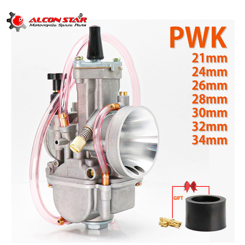 Alconstar- Universal PWK 21 24 26 28 30 32 34  2T 4T Motorcycle Carburetor With Power Jet For Yamaha For Mikuni Koso For ATV ► Photo 1/6