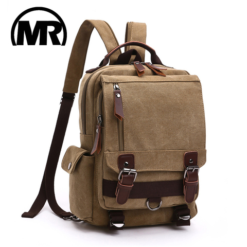 MARKROYAL Fashion Women Backpack Vintage Canvas Shoulder Bag Leisure Vogue Package Duffel Bag Wild School Bags For Teenage Girls ► Photo 1/6