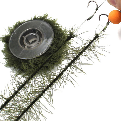 5M Carp Fishing Realistic Weed Fishing Line Soft Hook Link Rig Tool Fish Hook Imitation Natural Weed Line Drill Tool Accessories ► Photo 1/6