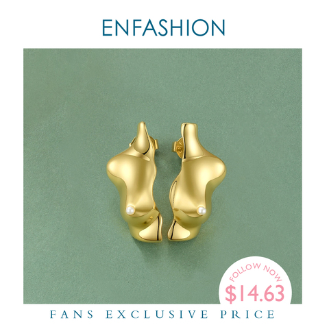 ENFASHION Punk Body Part 3D Chest Stud Earrings For Women Gold Color Special Earings Fashion Jewelry Pendientes Mujer E191113 ► Photo 1/6