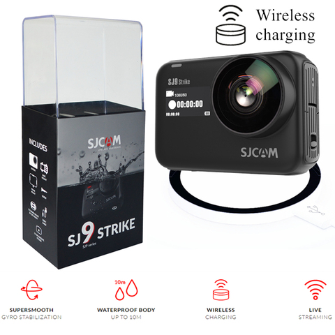 SJCAM SJ9 Strike 4K 60FPS WiFi Remote Action Camera Wireless Charging Live Streaming Camera ► Photo 1/6