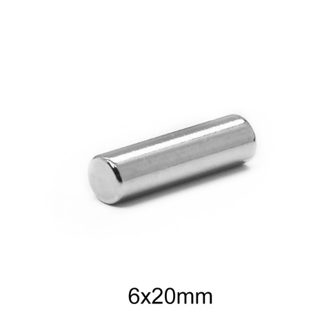 10/20/50/200pcs 6x20 mm Powerful Magnets 6mmx20mm Permanent Small Round Magnet 6x20mm Neodymium Magnet Super Strong 6*20 mm N35 ► Photo 1/6