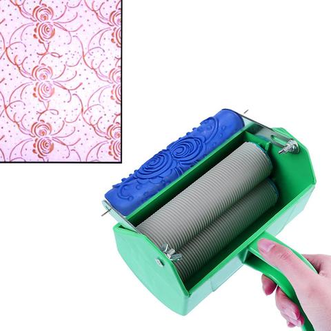 1pc Embossed Paint Roller DIY Rubber Roller Sleeve Wall Texture Stencil Brush Pattern Decor Wall Painting Application ► Photo 1/1