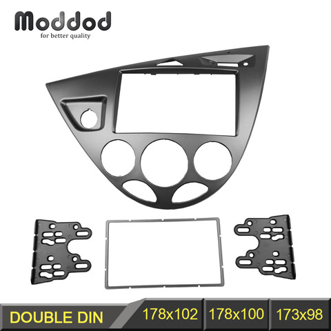 Double Din Stereo Panel for Ford Fiesta Focus Fascia Radio Refitting Dash Mounting Installation Trim Kit Face ► Photo 1/5