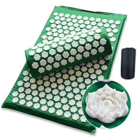 Acupressure Mat Massager Mat Relieve Stress Pain Lotus Spike Acupressure Mat massage mat Yoga mats ► Photo 1/6