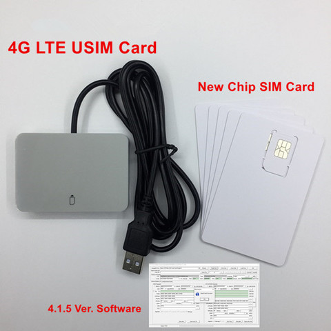 OYEITIMES LTE WCDMA ICCID SIM USIM 4G Card Reader writer Programmer With 5pcs Blank Programable Card +SIM Personalize Tools ► Photo 1/6
