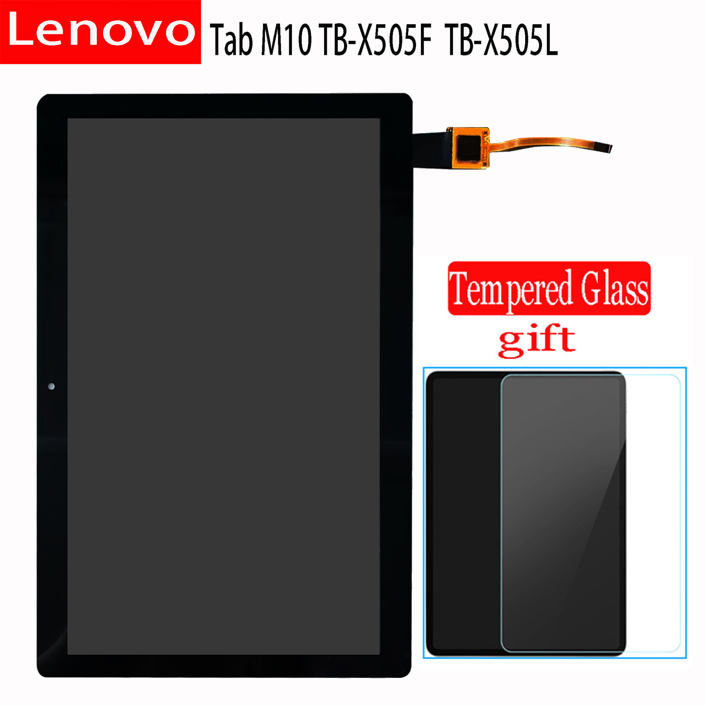 Remplacement Vitre Tactile Lenovo Tab M10 Modèle X505 Écran Tactile De Remplacement Pour Tablette Lenovo TAB M10 TB-X505/X505F/X505X/X505L 10.1 Pouces Leve Vitre 406
