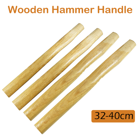 Wooden Hammer Handle Shaft Replacement 32/35/37/40cm Durable Solid Wood handle Hammer Replacement Kit ► Photo 1/4