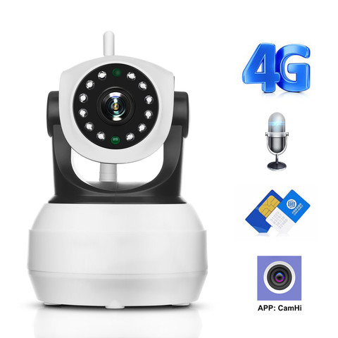 ZILNK 4G 3G SIM Card Camera 1080P 2MP Wifi IP Camera Wireless Smart Home Video Transmission Via FDD LTE Netowrk Worldwide GSM ► Photo 1/6