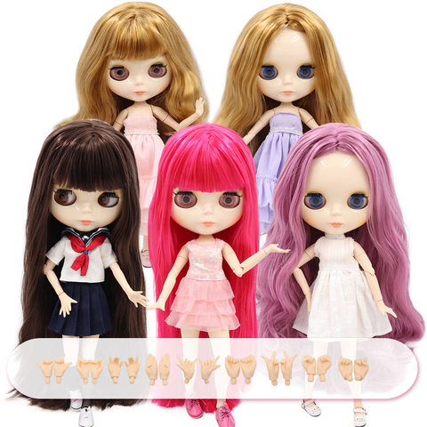 ICY DBS Blyth Doll 19 Joints Body 30CM BJD Dolls Shiny Face White Skin Fashion Dolls DIY Toy Gift for Girls ► Photo 1/6