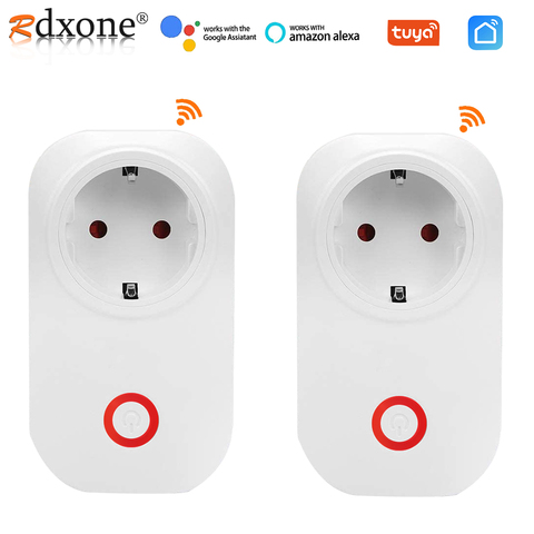 Energy Monitor Timer Plug EU Wifi Power Socket Plug Work With Alexa Echo Google Home For Smart Home Automation ► Photo 1/6