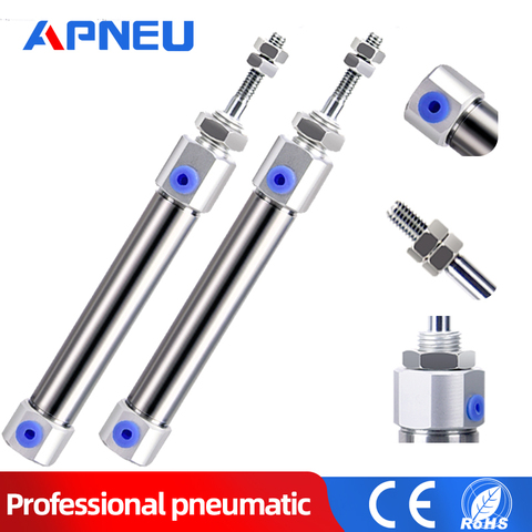 pneumatic cdj2B 10 Type Mini Pneumatic Air Cylinder Double Acting Single Rod 10mm 16mm Bore 10~150mm Stroke CDJ2B16 ► Photo 1/6