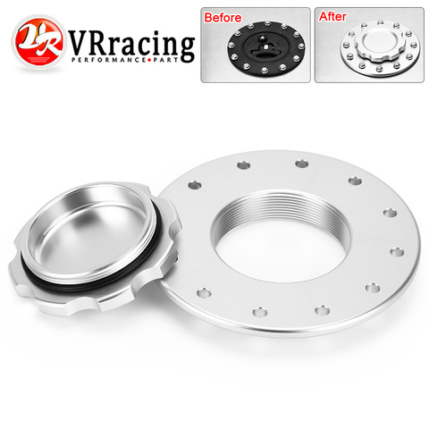 VR - Universal Billet Aluminum Fuel Cell Cap Flush Mount for Fuel Surge Tank VR-SLFCC-01SL ► Photo 1/6