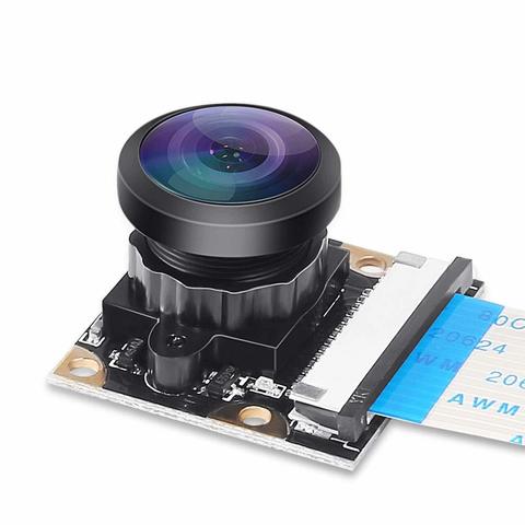 Raspberry Pi 4 Model b Camera Webcam 222 Fisheye Wide Angle Degree 5 M 1080p OV5647 Camera Video Module for Raspberry Pi 3 B+/2B ► Photo 1/6