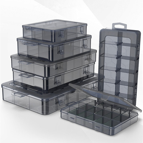 Organizer 9-24 Grids Adjustable Storage Container  Compartment Plastic Storage Box Component Screw Holder Case Display Container ► Photo 1/6