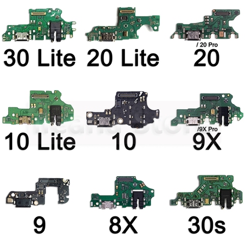 Charging USB Charger Board Port Connector Mic PCB Dock Flex Cable For Huawei Honor 8 8A 8C 8X 9 9i 9X 10 Lite Max Pro Parts ► Photo 1/6