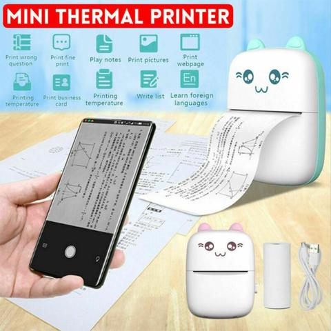 Mini Portable Printer Photo Pocket Photo Bluetooth V4.0 200 DPI Label Sticker Receipt Printer Mobile Thermal Printer Stable ► Photo 1/6