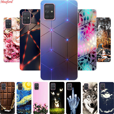 Popular Case For Samsung Galaxy A71 A51 A 51 Case Soft Silicone Back Cover Case For Samsung A71 A31 A51 Case A50 A 71 A 51 Funda ► Photo 1/6