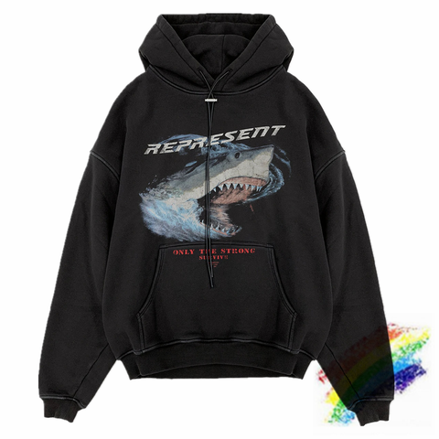Shark Printing Represent Lessons Vintage Hoodie Men Women 1:1 Best Quality  Washed Do Old Retro Pullovers Sweatshirts - Price history u0026 Review |  AliExpress Seller - Desert Spring | Alitools.io