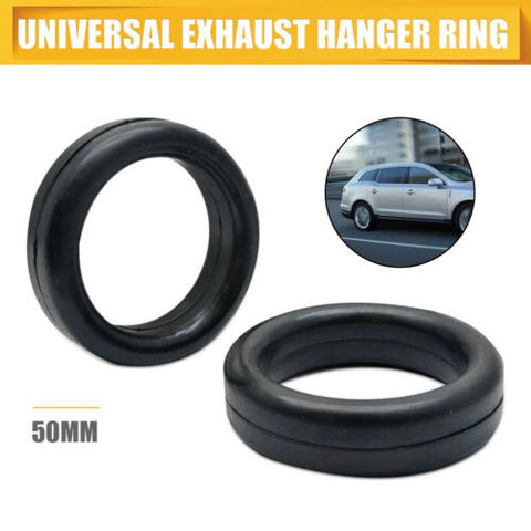 Pair Exhaust O-Ring Rubber Muffler Hanger Ring Bracket Exhaust Pipe Insulation Mount Car Accessories 50mm EPDM ► Photo 1/4