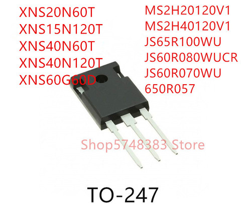 10PCS XNS20N60T XNS15N120T XNS40N60T XNS40N120T XNS60G60D MS2H20120V1 MS2H40120V1 JS65R100WU JS60R080WUCR JS60R070WU 650R057 ► Photo 1/1