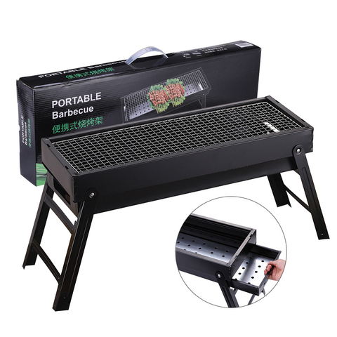 New Large BBQ Barbecue Grill Folding Portable Charcoal Outdoor Camping Picnic Burner Foldable Charcoal Camping Barbecue Oven ► Photo 1/1