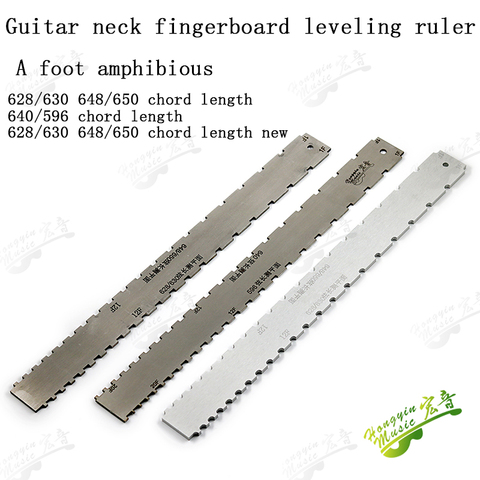 Guitar Bass Neck Fingerboard Frets Knife Edge Ruler Stainless Steel Horizontal Neck Curvature Gap Measuring Maintenance Tool ► Photo 1/6