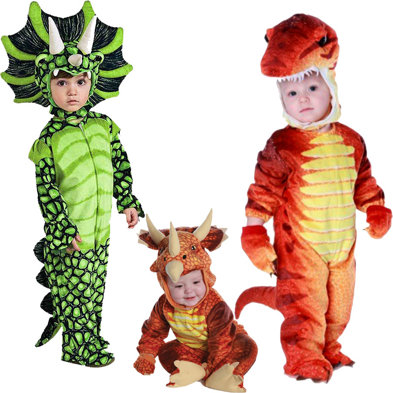 Baby Toddler Dinosaur Costume Boy Girl T Rex Halloween Fancy Dress Jumpsuit Cute 