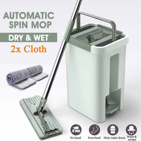 Microfiber Floor Cleaning Mops  Microfiber Mop Floors Bucket - Spin Mop  Bucket Hand - Aliexpress