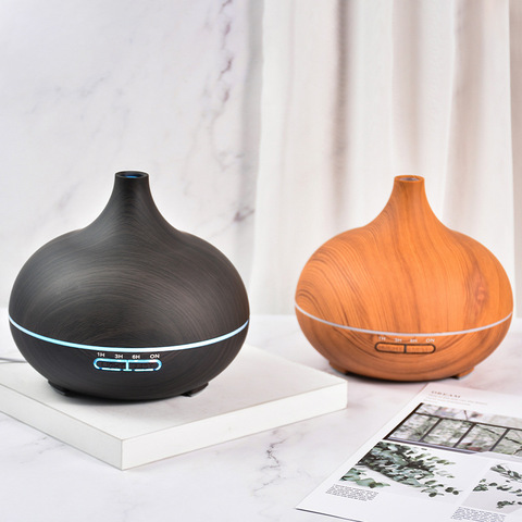 Ultrasonic Aroma Diffuser Essential Oils WoodGrain Aromatherapy Air Humidifier Purifier Humidificadores Difusore Office For Home ► Photo 1/6