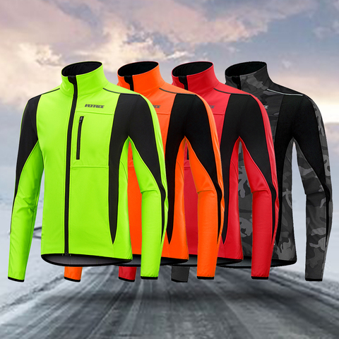 New Arrival! Ironride Winter Cycling Jacket For Men Women Fleece Thermal Reflective MTB Coat Bike Windproof Jacket Windbreaker ► Photo 1/6