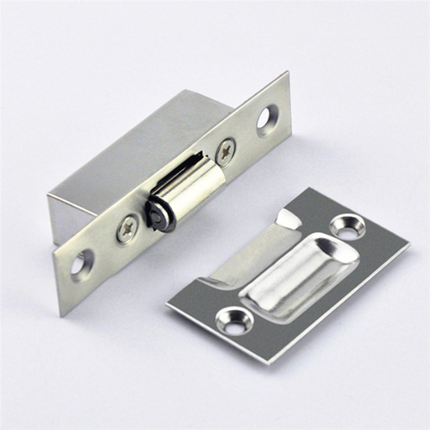 High-quality Hidden Stainless Steel Door Latches Cupboard Cabinet Roller Latch Lock Wooden Door Stops Home Furniture Hardware ► Photo 1/6