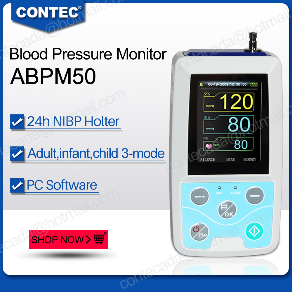 Contec CE/FDA 24-Hour Ambulatory Blood Pressure Monitor Abpm