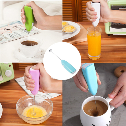 Electric Handheld Milk Foamer Mixer Coffee Cappuccino Creamer Whisk Frothy  Blend Whisker Hot Chocolate Milk Kitchen Frother Hot - Price history &  Review, AliExpress Seller - Simpler life Store