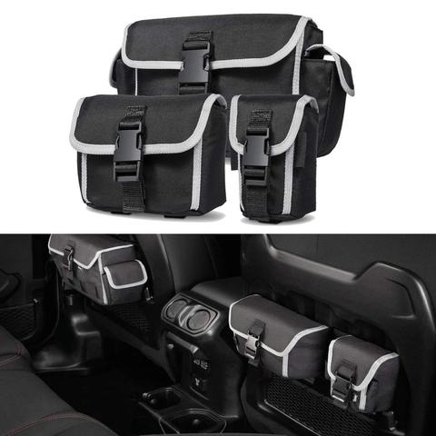 for Jeep Wrangler JL Rubicon JK TJ 1997-2022 Storage Bag Organizers Seat Back Tailgate Door Bags Stowing Tidying Car Accessories ► Photo 1/6