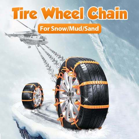 10Pcs/5Pcs Tire Wheel Chain Anti-slip Emergency Snow Chains For Ice/Snow/Mud/Sand Safe Driving Truck SUV Auto Car Accessories ► Photo 1/6