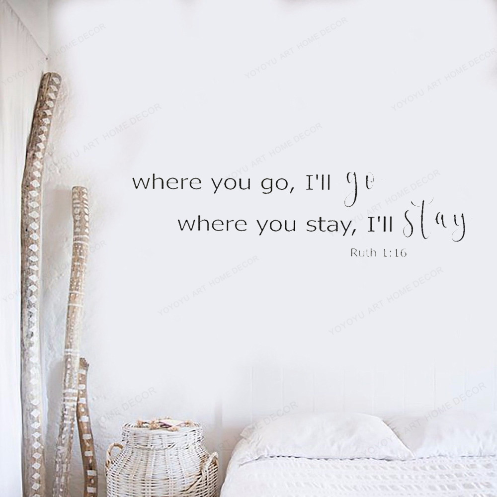 Price History Review On Where You Go I Ll Go Ruth 1 16 Vinyl Wall Sticker Inspirational Bible Verse Wall Decal Home Decoration Jh602 Aliexpress Seller Shop Store Alitools Io