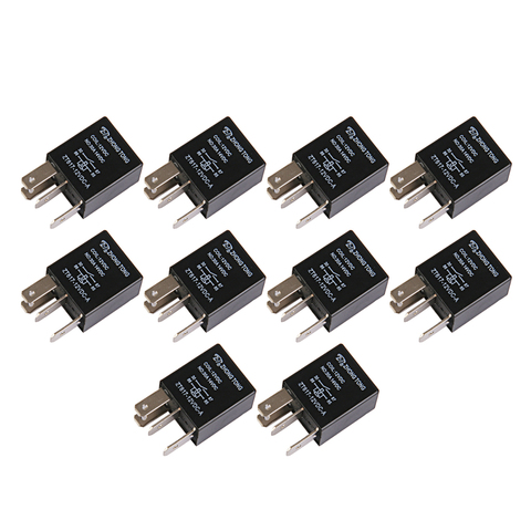 10 Pieces ZT617-12V-A-R Car Auto Truck DC 12V 30A 30 AMP SPST Relay Relays 4 Pin ► Photo 1/6