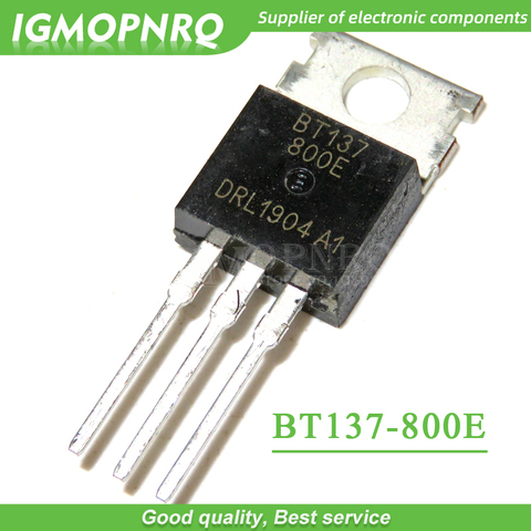 5pcs BT137-800E BT137 BT137-800  800V 8A Triacs RAIL TRIAC TO-220  new original ► Photo 1/1