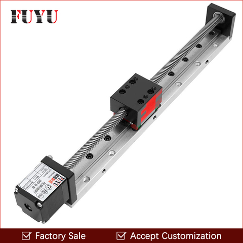 50~300mm Mini Linear Screw Lead Guide Rail Stage Actuator Linear Slide Motion Table Nema 14 Stepper Motor ► Photo 1/6