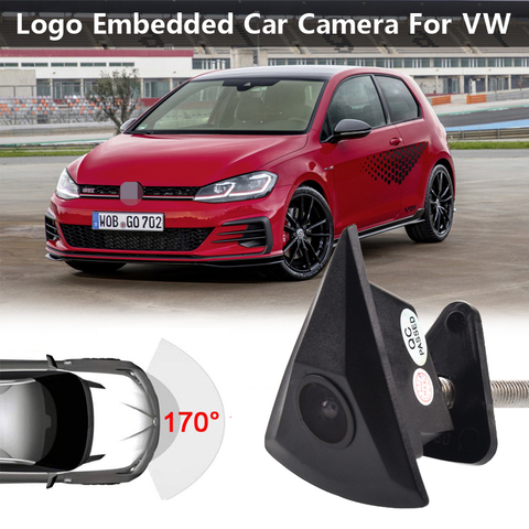 HD Car CCD Front View Camera For VW Passat b4 b5 b6 b7Tiguan Golf 4 5 6 Touran Polo Beetle Multivan Caravelle ► Photo 1/6