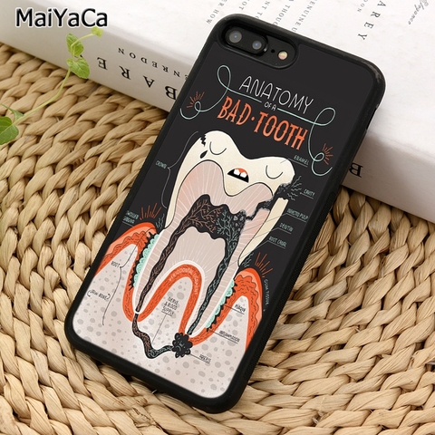 MaiYaCa NEW ARRIVAL Dental Definitions tooth Phone Case For iPhone 5 6S 7 8 plus 11 Pro X XR XS Max Samsung Galaxy S7 S8 S9 S10 ► Photo 1/6