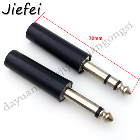 4Pcs New 6.35mm Male Mono / Stereo Jack Audio Plug Connector Jack Adapter 1/4 Inch TS audio phono tone TS guitar cable plug ► Photo 1/5