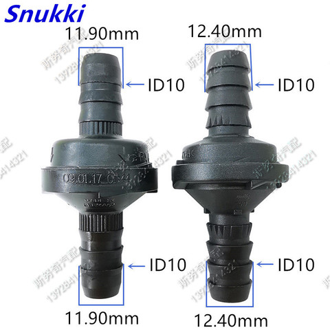 High qualtiy ID10 black color plastic one-way valve non-return valve one way valve air pump vacuum check valve ► Photo 1/6