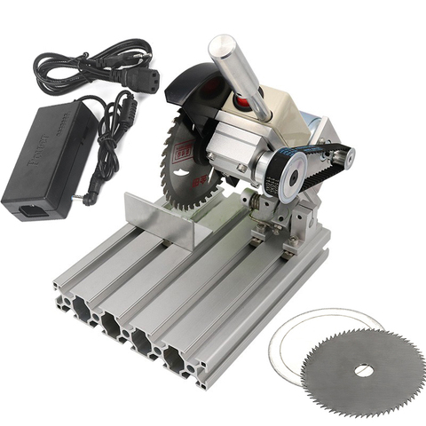 895 Motor DIY 45Degree Wood Steel Cutting Machine Mini Aluminum Alloy 4 Inch Table Saw Stainless Steel Cutter Mini Bench ► Photo 1/5