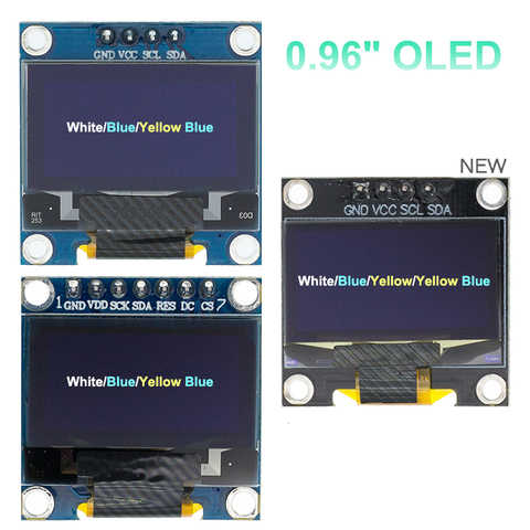 0.96 inch IIC Serial White OLED Display Module 128X64 I2C SSD1306 12864 LCD Screen Board GND VCC SCL SDA 0.96