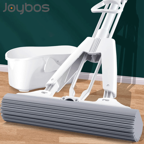 Joybos Mop With Bucket And Squeeze,hand Free Flat Floor Mop And