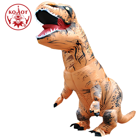 KOOY Inflatable Dinosaur Costume Inflatable Costume For Men T-REX dinosaur Costumes Adult Halloween Costume Blow Up Fantasy Cosplay Party