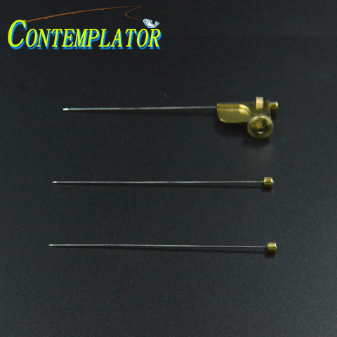 CONTEMPLATOR 1set Tube Fly Attachment With 3 Sizes Needles&Brass Accessory Fly Tying Tools Tube Flies Fits Into The Jaws Of Vise ► Photo 1/6
